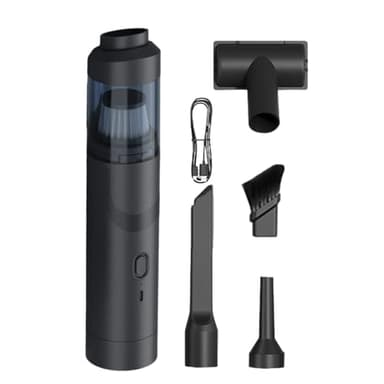 High Power Car Vacuum, Handheld Vacuum Cleaner, Cordless Rechargeable with Attachments, Portable Car Cleaner with Storage Bag and Charging Cable, Interior Cleaning Tool for Vehicles Home Office