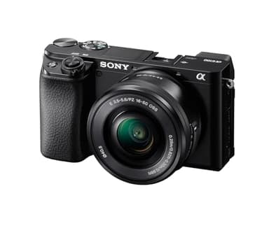 Sony Alpha 6100 Kit Fotocamera Digitale Mirrorless con Obiettivo Intercambiabile SELP 16-50mm, Sensore APS-C, Video 4K, Real Time Eye AF, Real Time Tracking, ILCE6100AB + SELP16502B, Nero
