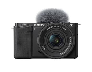 Sony Alpha ZV-E10K: mirrorless APS-C con obiettivo intercambiabile Power Zoom 16-50mm f/3.5-5.6 II, schermo orientabile, video 4K e autofocus oculare in tempo reale, ideale per vlogging.