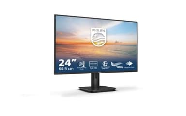 PHILIPS Monitor 24E1N1100A 24 pollici 1920x1080, FHD, 120Hz, IPS Panel, 4ms GtG, Speakers, (HDMI1x 1.4) Nero