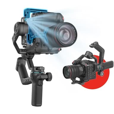 FeiyuTech SCORP-C2 Stabilizzatore Gimbal per Fotocamere DSLR e Mirrorless, Tracciamento AI Integrato, Ripresa Verticale Nativa,Carico Utile di 3,5kg/7,72 libbre per Canon/Sony/Panasonic/Nikon/Fujifilm