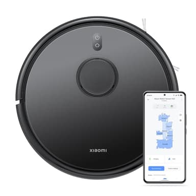 XIAOMI Robot aspirapolvere e lavapavimenti Robot Vacuum S20, piano di pulizia intelligente con navigazione laser LDS, Nero