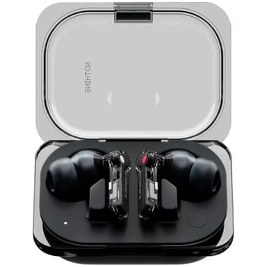Nothing Ear (a) Cuffie bluetooth con Integrazione di ChatGPT, Cancellazione Attiva del Rumore fino a 45 dB, Audio Hi-Res con LDAC e fino a 42.5 ore di ascolto - Nero